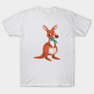 Cute Kangaroo Drawing T-Shirt